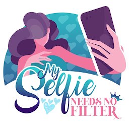 MY SELFIE NEEDS NO FILTER logo