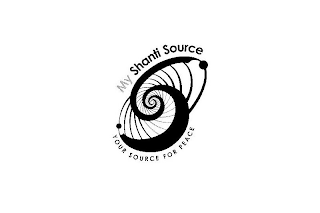 MY SHANTI SOURCE YOUR SOURCE FOR PEACE logo