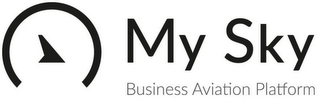 MY SKY BUSINESS AVIATION PLATFORM logo