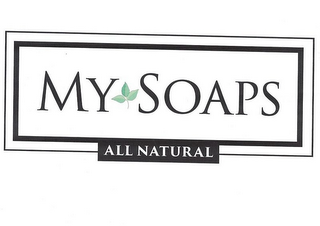 MY SOAPS ALL NATURAL logo