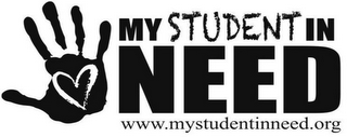 MY STUDENT IN NEED WWW.MYSTUDENTINNEED.ORG logo