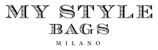 MY STYLE BAGS MILANO logo