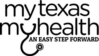 MY TEXAS MY HEALTH AN EASY STEP FORWARD logo