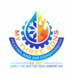 MY THREE SONS HEATING AND AIR CONDITIONING EST. 2006 SIMPLY THE BEST FOR YOUR COMFORT AIR logo
