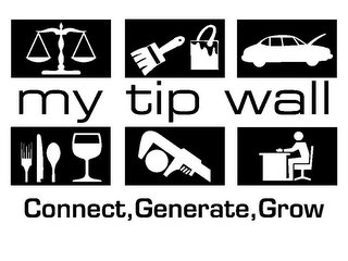 MY TIP WALL CONNECT, GENERATE, GROW logo