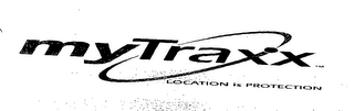 MY TRAXX LOCATION IS PROTECTION logo