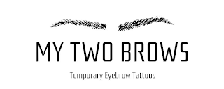 MY TWO BROWS TEMPORARY EYEBROW TATTOOS logo