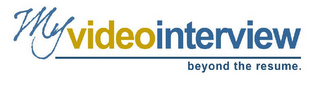 MY VIDEO INTERVIEW BEYOND THE RESUME. logo