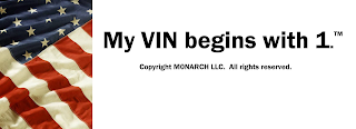 MY VIN BEGINS WITH 1. COPYRIGHT MONARCH LLC. ALL RIGHTS RESERVED. logo