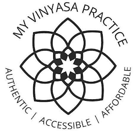 MY VINYASA PRACTICE AUTHENTIC ACCESSIBLE AFFORDABLE logo