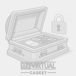 MY VIRTUAL CASKET WILL logo