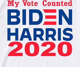 MY VOTE COUNTED BIDEN HARRIS 2020 logo