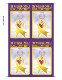 MY WARRIOR CANDLE DEDICATED WITH LOVE logo