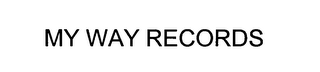 MY WAY RECORDS logo