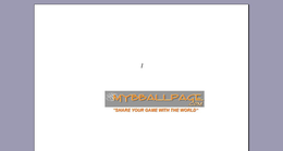 MYBBALLPAGE.COM "SHARE YOUR GAME WITH THE WORLD" logo