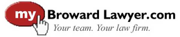 MYBROWARDLAWYER.COM YOUR TEAM.  YOUR LAW FIRM. logo