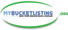 MYBUCKETLISTING.ORG NOW YOUR DREAMS HAVE A DOMAIN logo