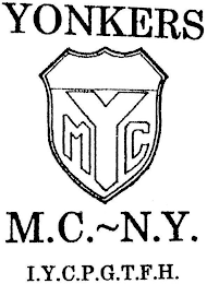 MYC YONKERS M.C.~N.Y. I.Y.C.P.G.T.F.H. logo
