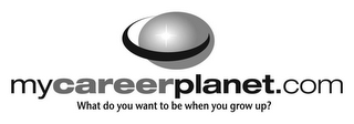 MYCAREERPLANET.COM WHAT DO YOU WANT TO BE WHEN YOU GROW UP? logo