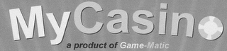 MYCASINO A PRODUCT OF GAME-MATIC logo