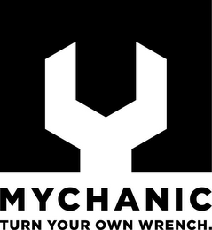 MYCHANIC TURN YOUR OWN WRENCH. logo