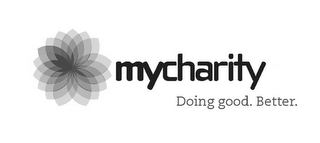 MYCHARITY DOING GOOD. BETTER. logo