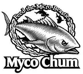 MYCO CHUM PREMIUM MICROBIAL FOOD FEED THE MICRO BEASTIES logo