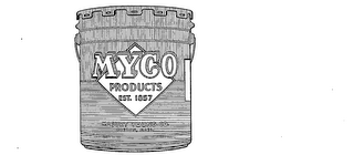MYCO PRODUCTS EST. 1857 MASURY YOUNG CO.BOSTON, MASS. logo
