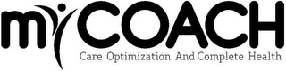 MYCOACH CARE OPTIMIZATION AND COMPLETE HEALTH logo