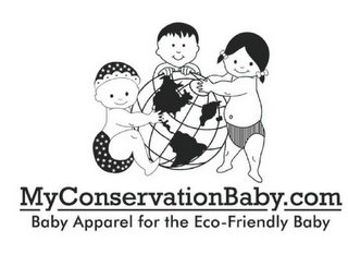 MYCONSERVATIONBABY.COM BABY APPAREL FOR THE ECO-FRIENDLY BABY logo