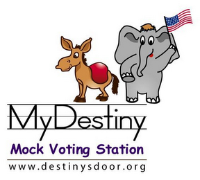 MYDESTINY MOCK VOTING STATION WWW.DESTINYSDOOR.ORG logo