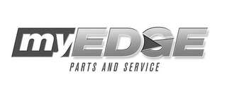 MYEDGE PARTS AND SERVICE logo