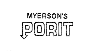 MYERSON'S PORIT logo