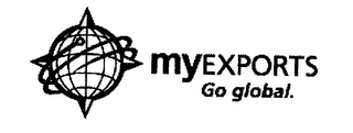 MYEXPORTS GO GLOBAL. logo