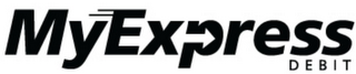MYEXPRESS D E B I T logo