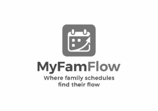 MYFAMFLOW WHERE FAMILY SCHEDULES FIND THEIR FLOW logo