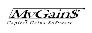MYGAIN$ CAPITAL GAINS SOFTWARE logo