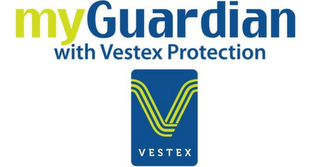 MYGUARDIAN WITH VESTEX PROTECTION V VESTEX logo