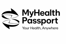 MYHEALTH PASSPORT YOUR HEALTH, ANYWHERE logo