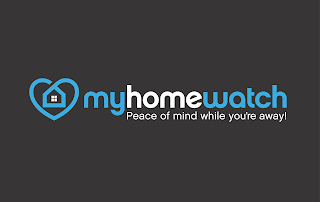 MYHOMEWATCH PEACE OF MIND WHILE YOU'RE AWAY logo