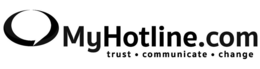 MYHOTLINE.COM TRUST · COMMUNICATE · CHANGE logo
