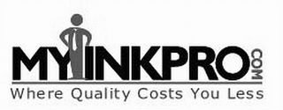 MYINKPROCOM WHERE QUALITY COSTS YOU LESS logo