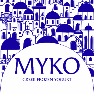 MYKO GREEK FROZEN YOGURT logo