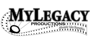 MYLEGACY PRODUCTIONS AFFORDABLE VIDEO BIOGRAPHIES logo