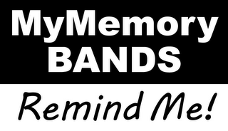 MYMEMORY BANDS REMIND ME! logo
