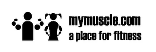 MYMUSCLE.COM A PLACE FOR FITNESS logo