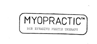 MYOPRACTIC NON INVASIVE MUSCLE THERAPY logo