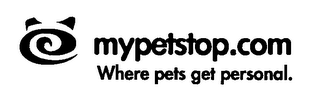 MYPETSTOP.COM WHERE PETS GET PERSONAL. logo