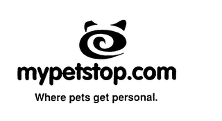 MYPETSTOP.COM WHERE PETS GET PERSONAL. logo