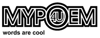 MYPOEM 4U WORDS ARE COOL logo